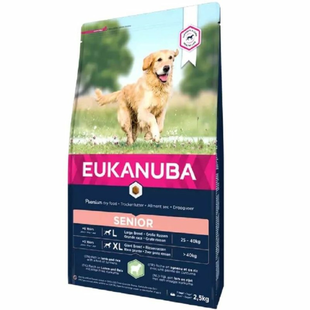 Croquettes chien senior agneau large - eukanuba 12 kg