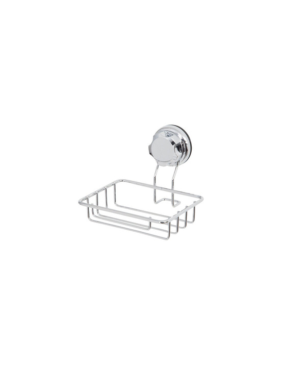 Porte savon ou éponge à ventouse métal chromé - compactor