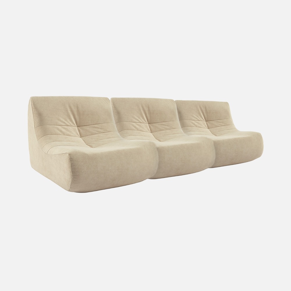 Chauffeuse velours déperlant 3 places - plusieurs coloris - sokol