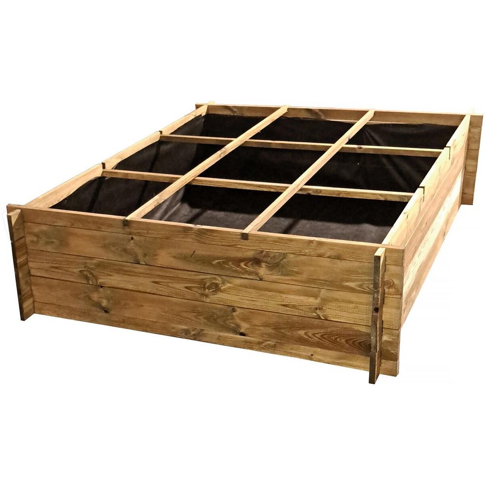 Carré potager en bois 