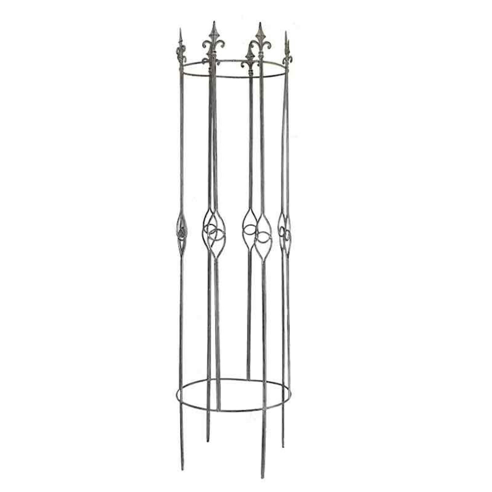 Grande colonne jardin fleur de lys 40x154cm