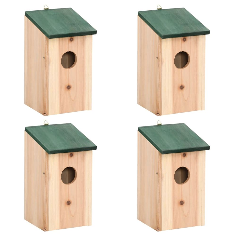4 PCS NICHOIRS BOIS 12X12X22 C-(868800)