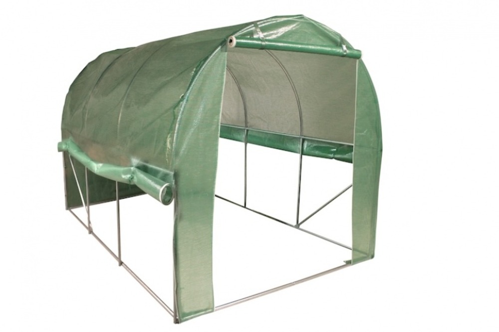Serre tunnel 6m² - tubes diamètre de 25mm - avec côtés relevables