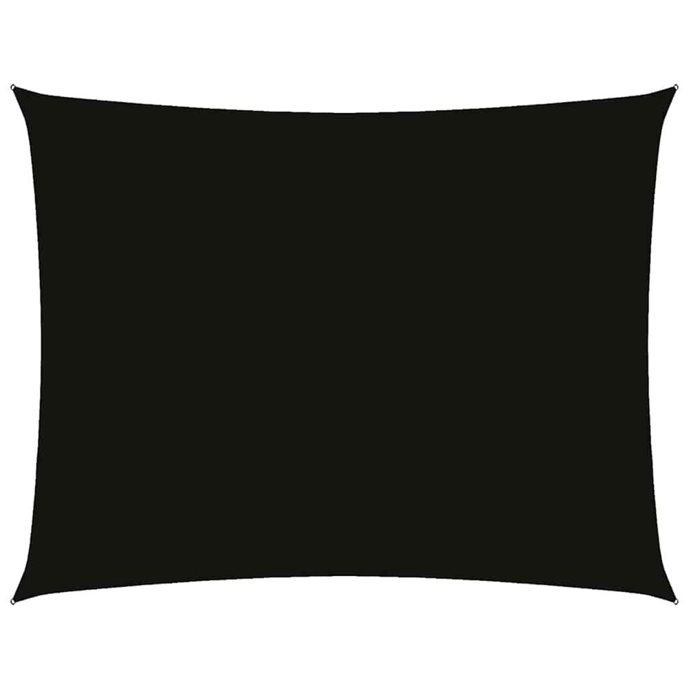 Voile de parasol tissu oxford rectangulaire 3x4,5 m noir