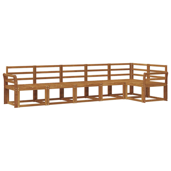 Ensemble de canapés d'extérieur 6 pcs naturel