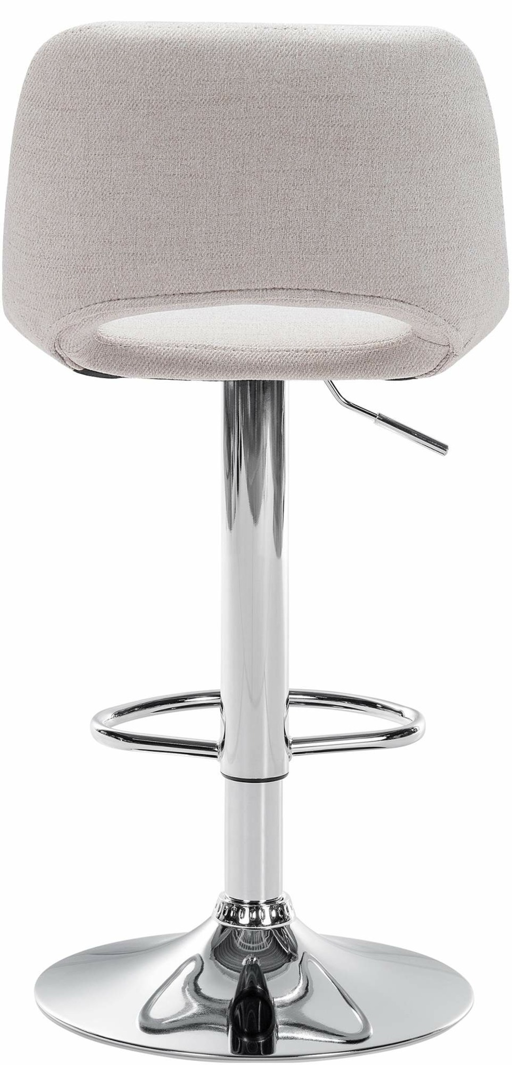 Tabouret de bar camden tissu chromé