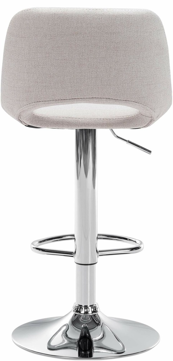 Tabouret de bar camden tissu chromé