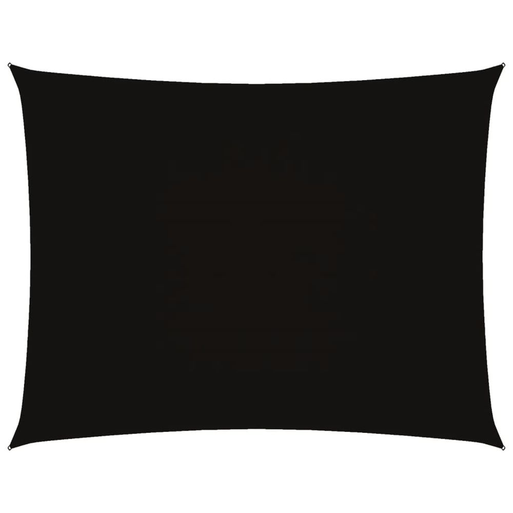 Voile de parasol tissu oxford rectangulaire 3,5x5 m noir
