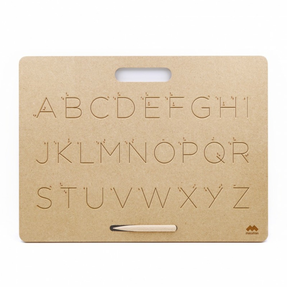 Tablette écriture majuscules scripts montessori