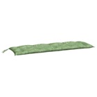 Coussin de banc de jardin motif de feuilles 150x50x7 cm