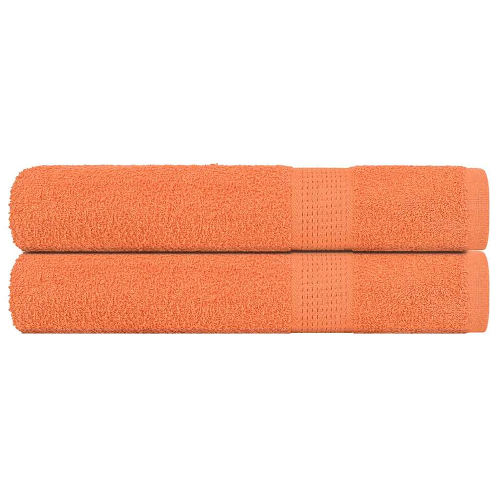 Serviettes de sauna frogn 2 pcs orange 80x200 cm 360 g/m²