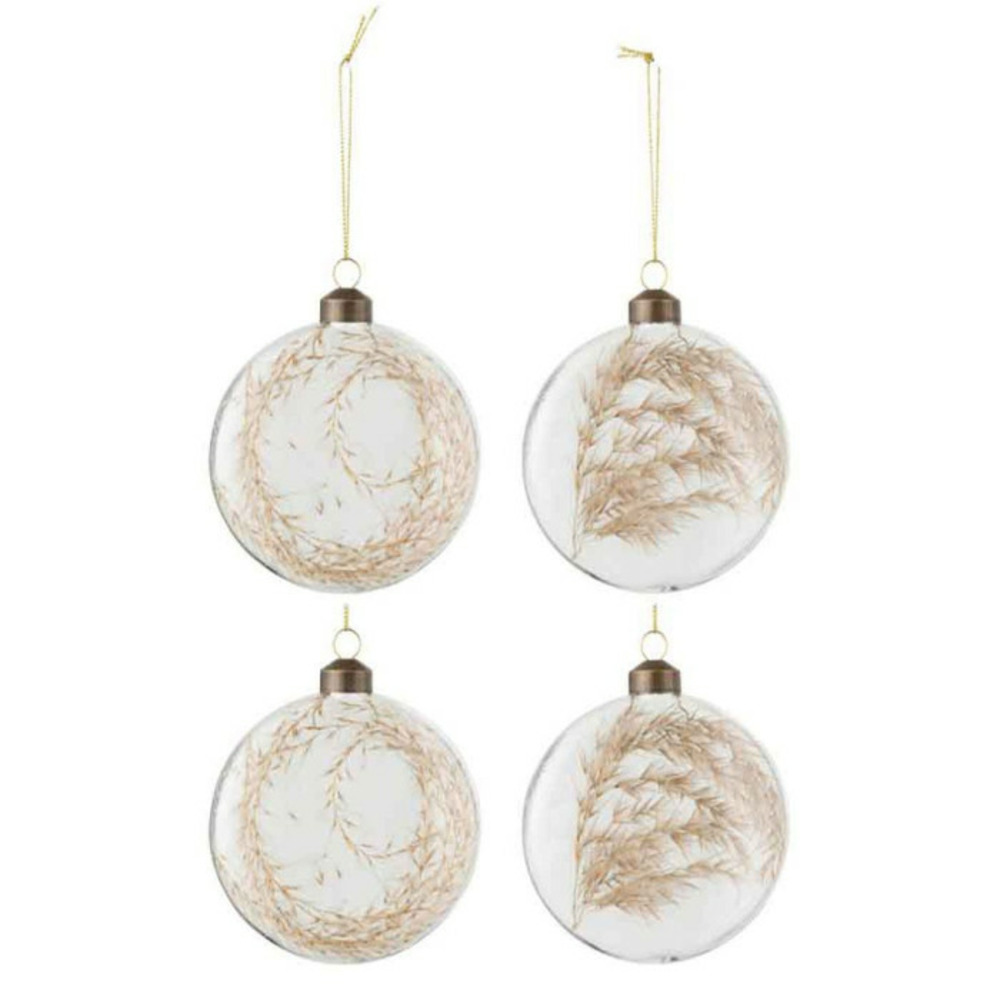 Lot de 4 boules de noël 