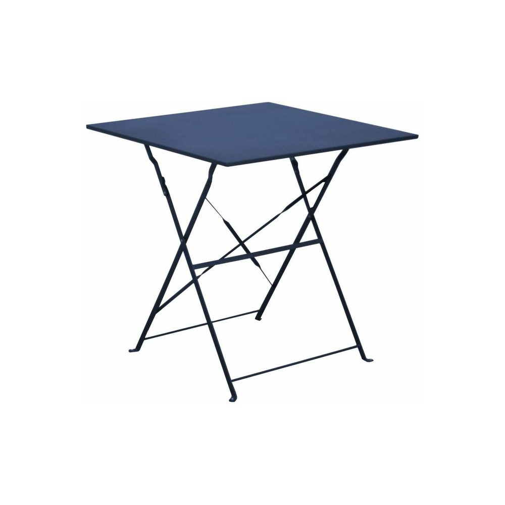 Guéridon carré en acier 70 cm cuba