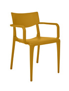 Town  - fauteuil de jardin empilable en polypropylène renforcé moutarde