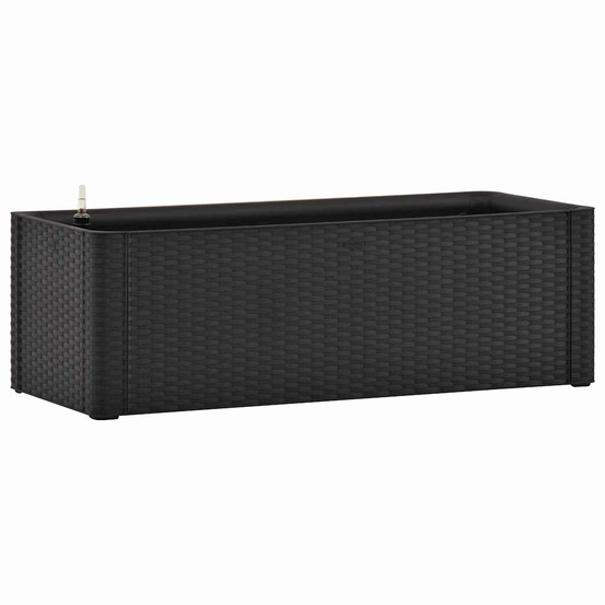 Lit surélevé de jardin système arrosage anthracite 100x43x33 cm