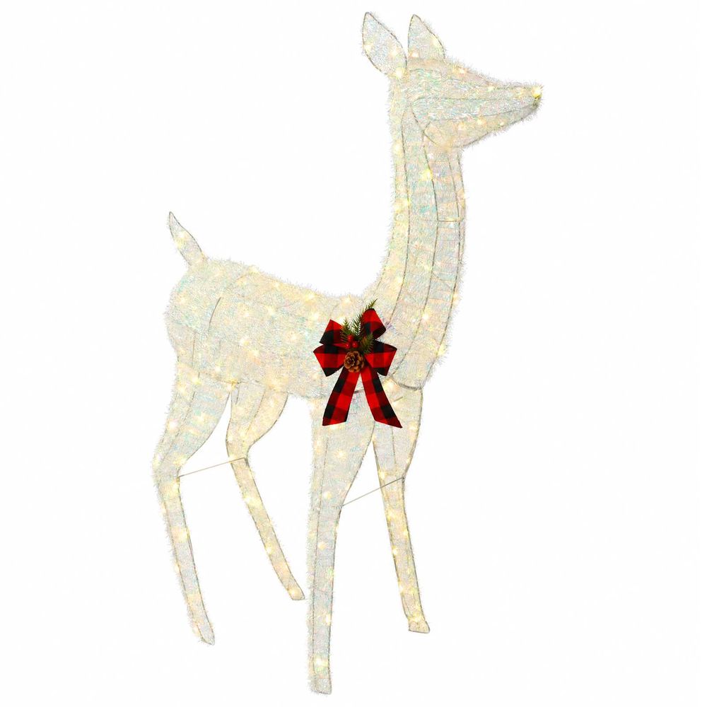 Renne de noël 3d loviisa 200 led blanc chaud 96 x 40 x 140 cm