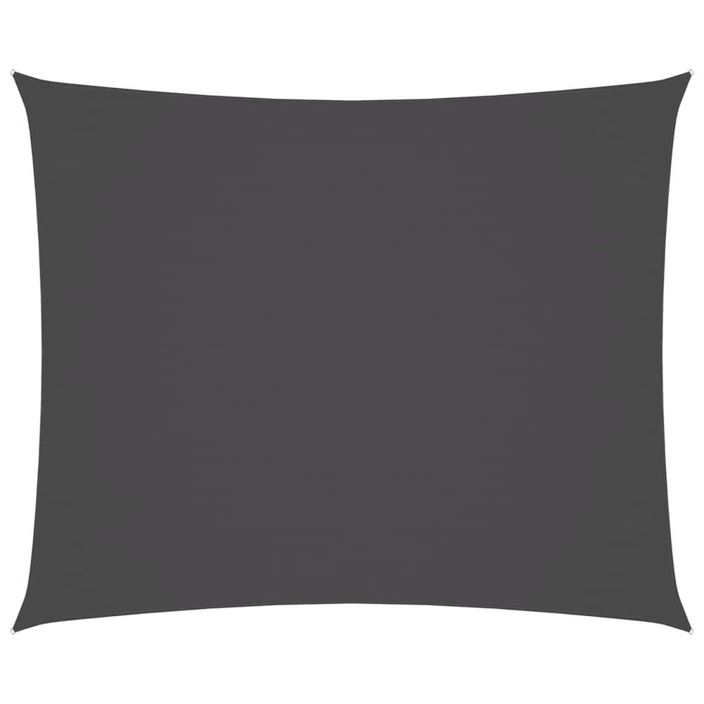 Voile de parasol tissu oxford rectangulaire 2x3 m anthracite