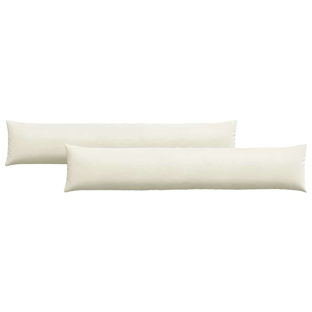Coussins de canapé 2 pcs crème 200 x 40 cm