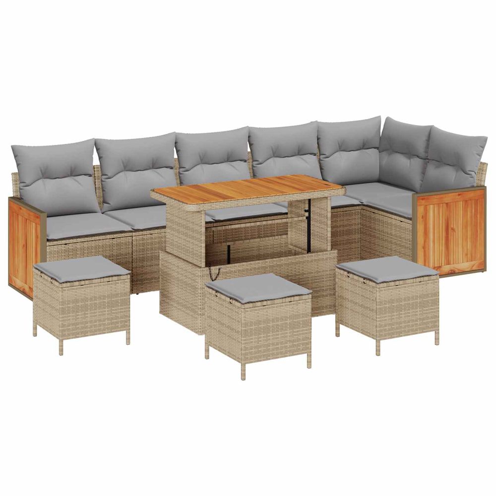 Ensemble de canapé de jardin 10 pc 10-nombre de places