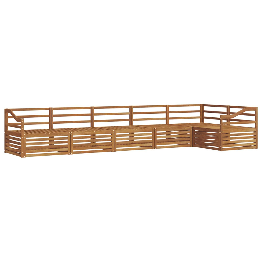 Ensemble de canapés d'extérieur 6 pcs naturel