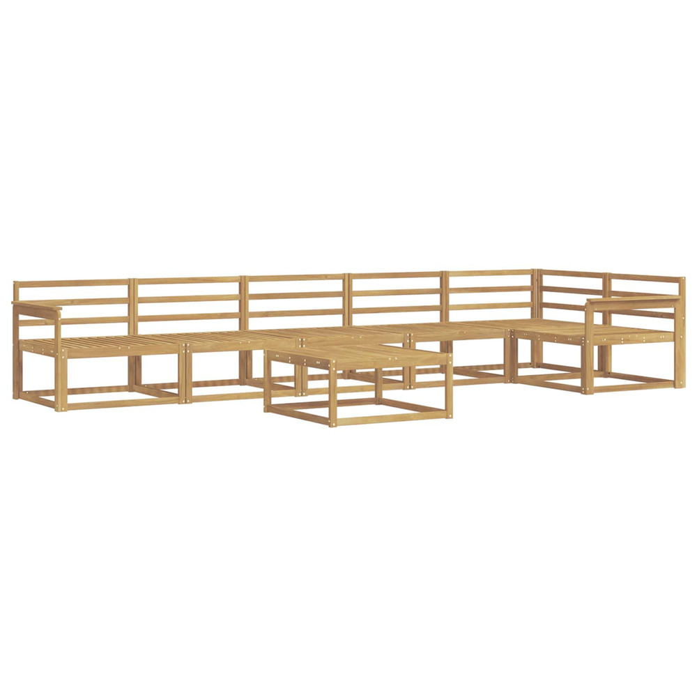 Ensemble de canapés d'extérieur 7 pcs blanc 79 x 79 x 37 cm