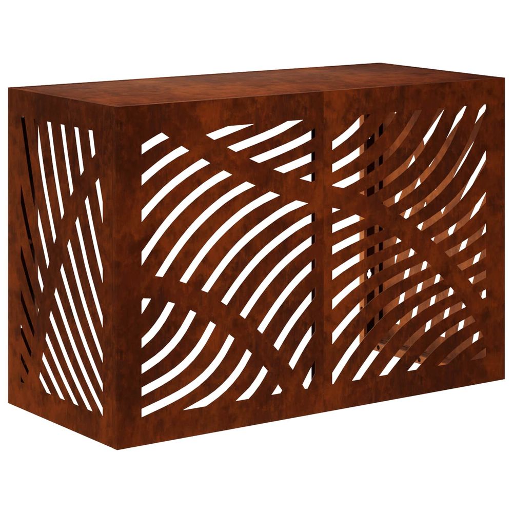 Housse de climatiseur rouillé 90 x 40 x 60 cm acier patiné