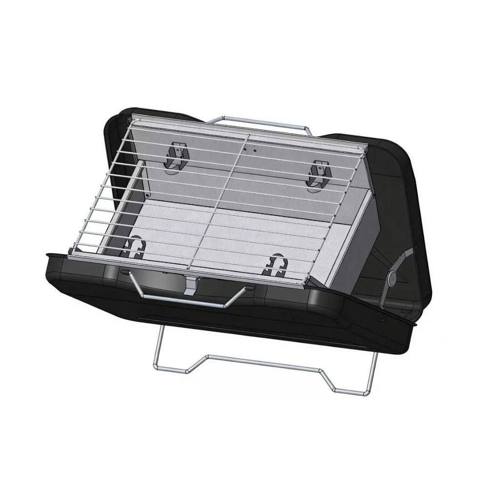 Barbecue à charbon ou électrique 35 x 25cm noir - 3048