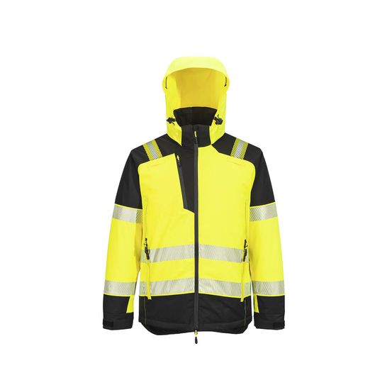Parka d'hiver hv pw3 - taille m - jaune/noir - portwest