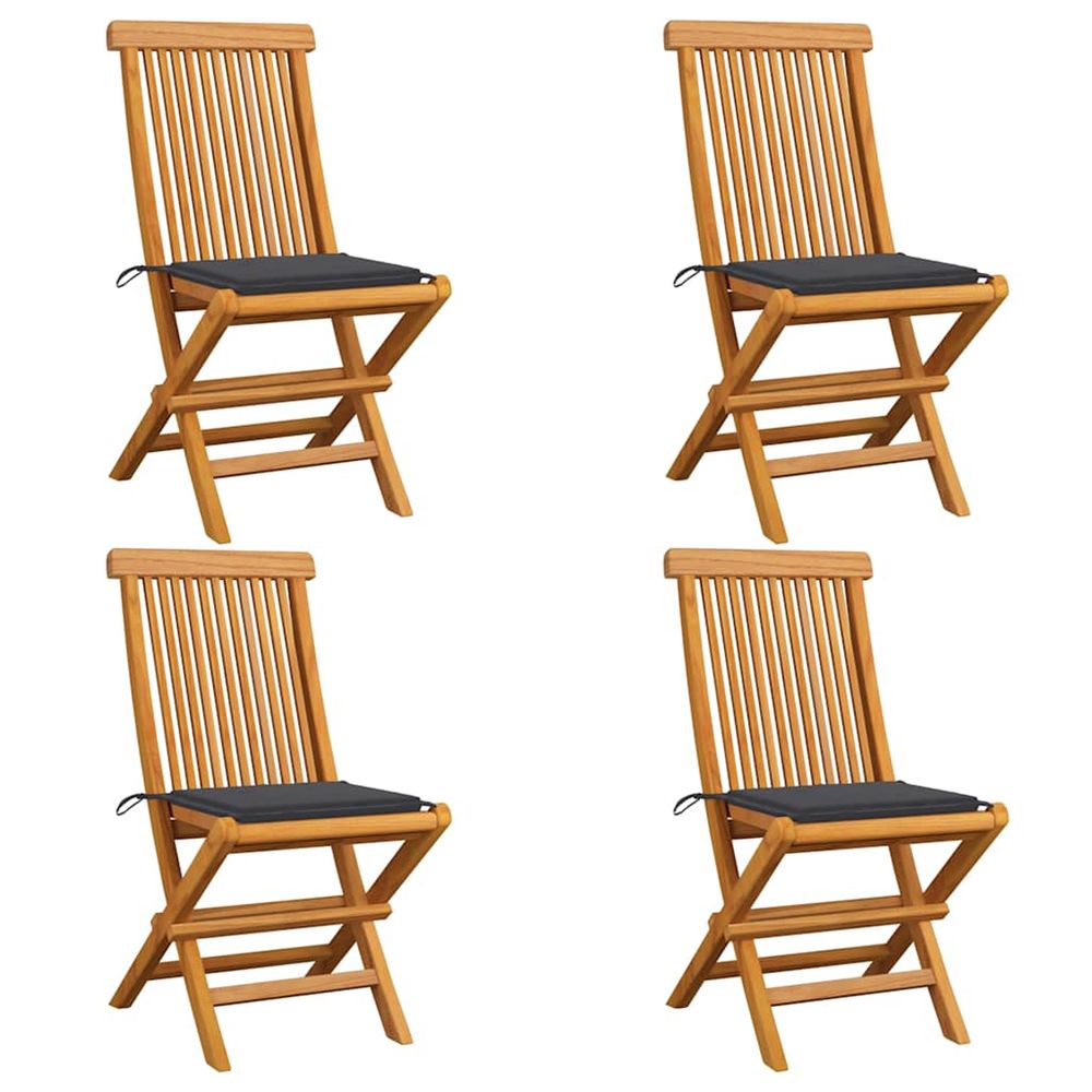Chaises de jardin avec coussins
