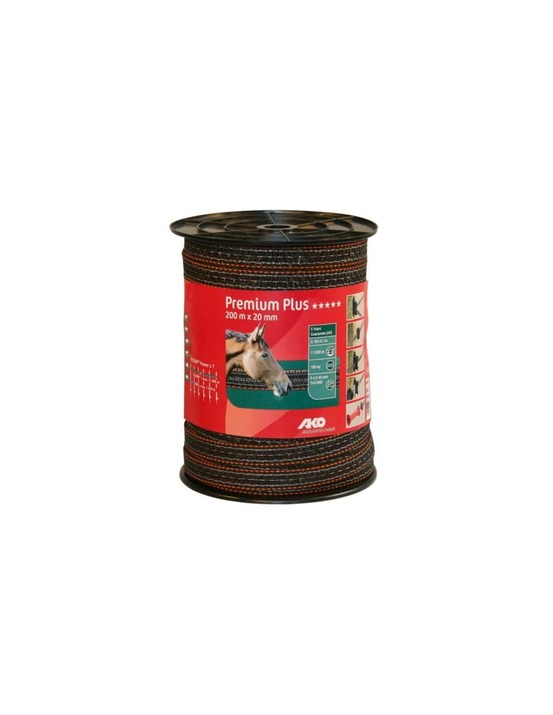 Ruban premium plus orange/brun 20 mm 5 conducteurs, bobine 200 m