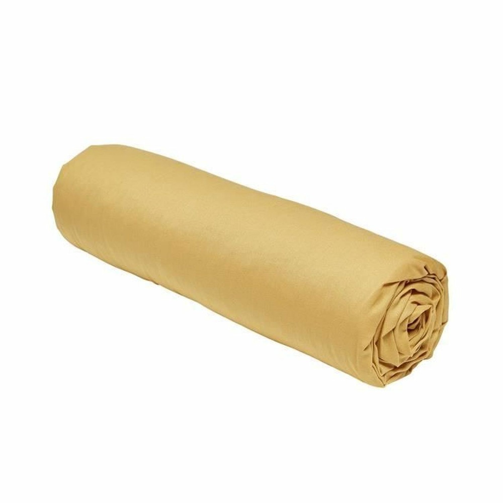 Drap housse - 140 x 200+30 cm uni - ocre