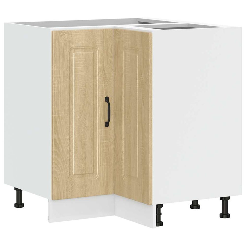 Armoire d'angle de cuisine kalmar chêne sonoma bois ingénierie