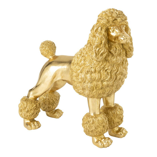 Statue caniche debout