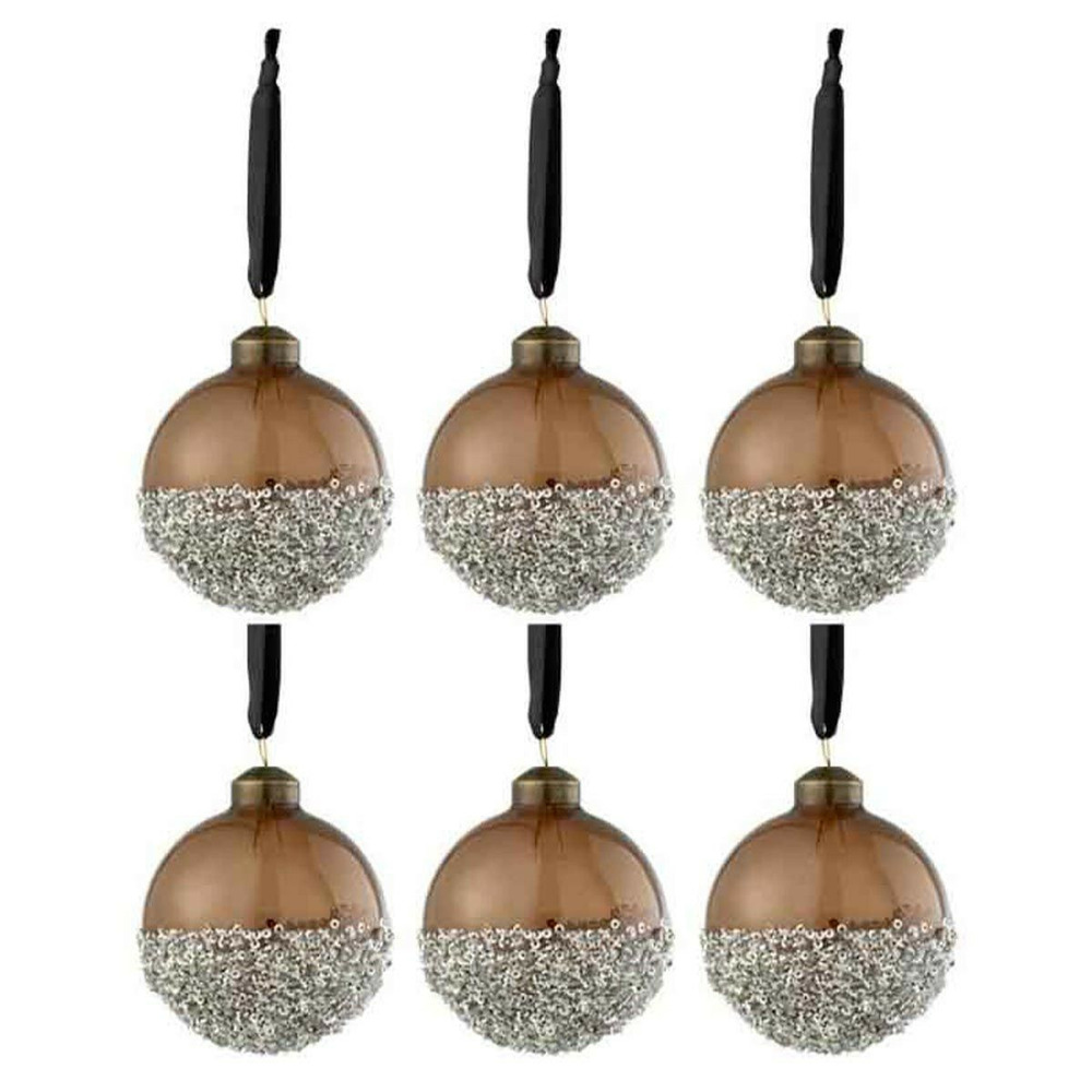 Lot de 6 boules de noël 