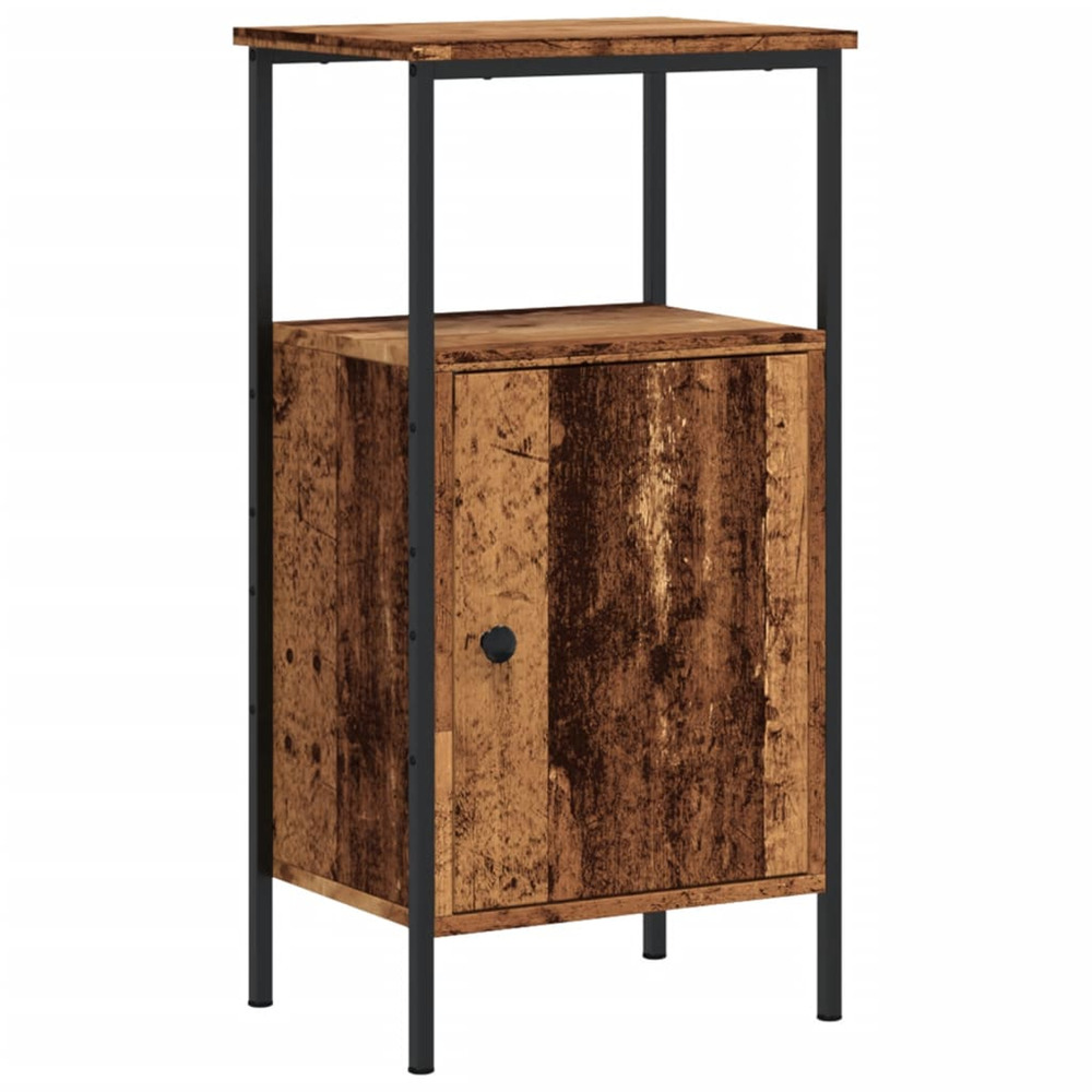 Table de chevet vieux bois 41x31x80 cm bois d’ingénierie