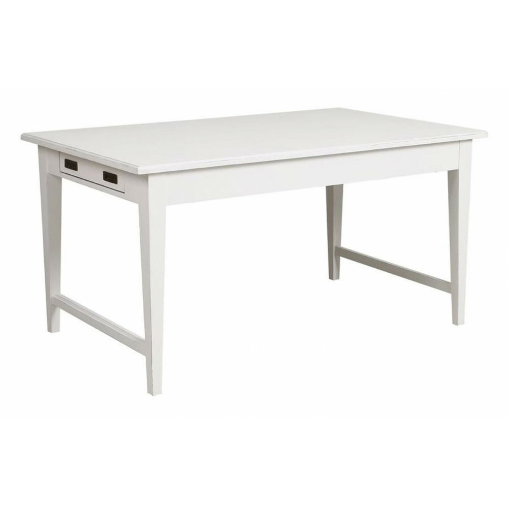 Table rectangulaire bois blanc - rhode island interior's