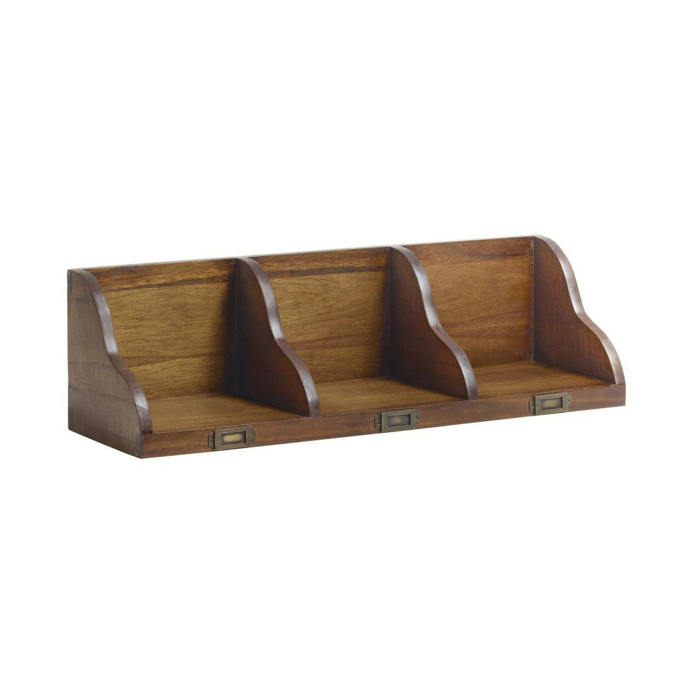 Etagère bronze bois marron - onéline décoration d'autrefois