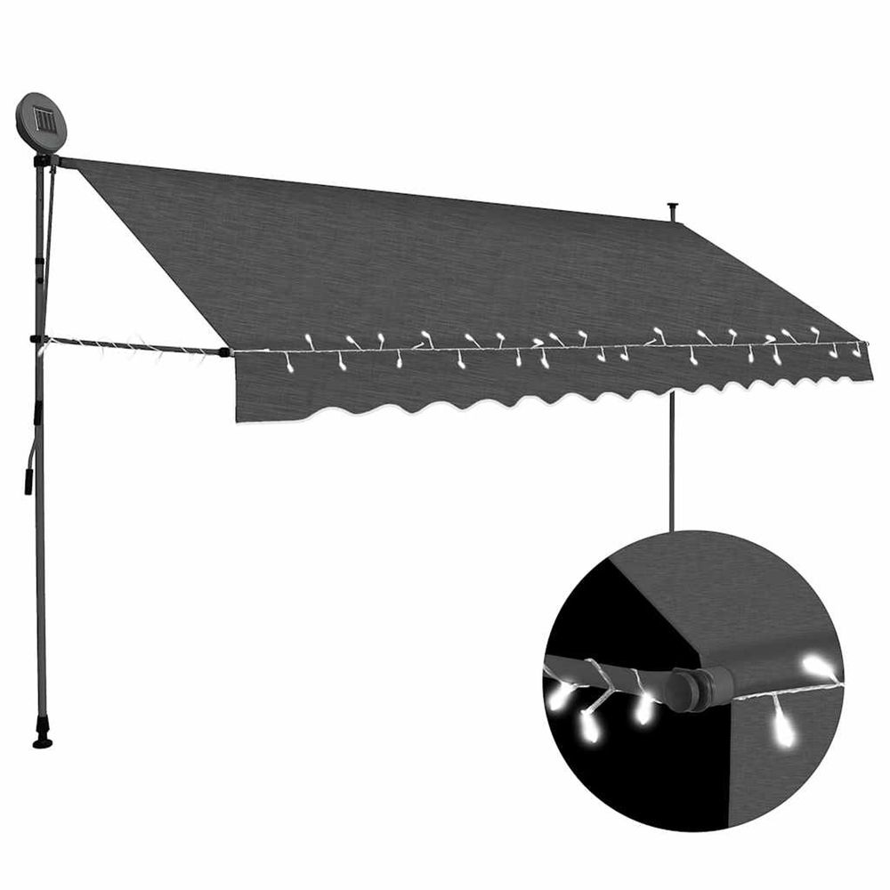 Store manuel rÃ©tractable avec LED 400