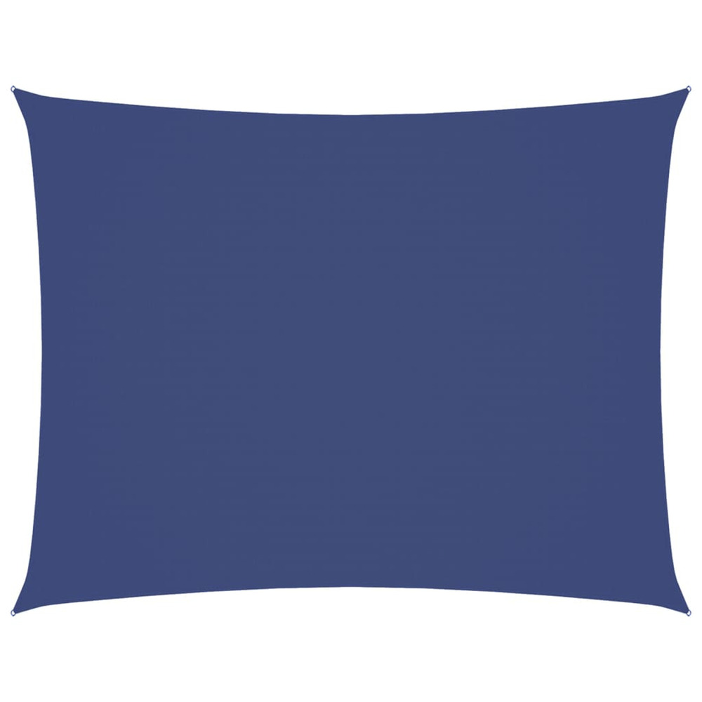 Voile de parasol tissu oxford rectangulaire 4x5 m bleu