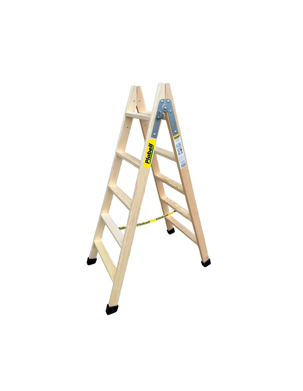 Escalier en bois marches larges 139cm de haut bld-5 plabell