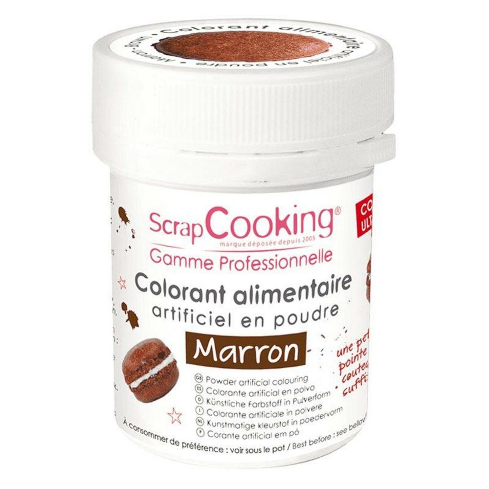 Colorant alimentaire en poudre 5 g - marron