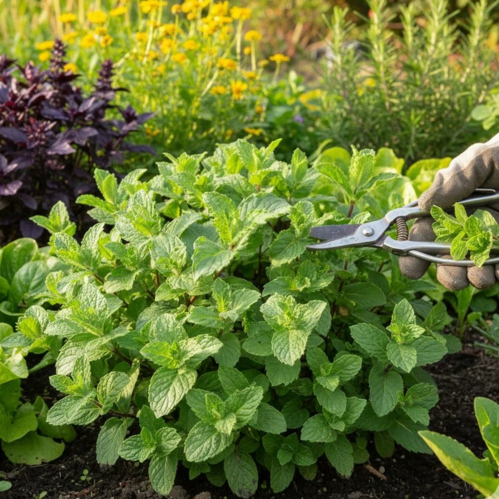 Menthe poivrée crispée - sans traitement lot de 3 godets
