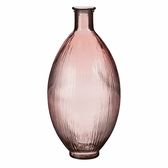 Mica decorations firenza vase bouteille - h59 x ø29 cm - rose clair