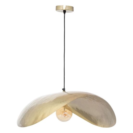 Luminaire suspension en métal doré d 80 cm
