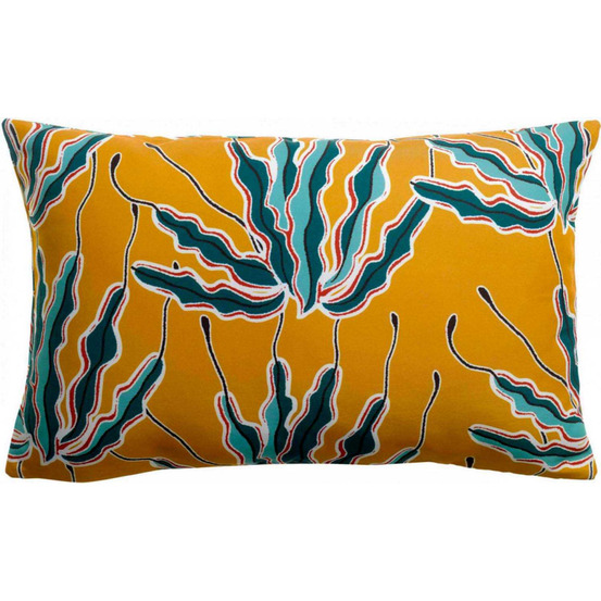 Coussin extérieur imprimé alga bronze 65 x 40 cm