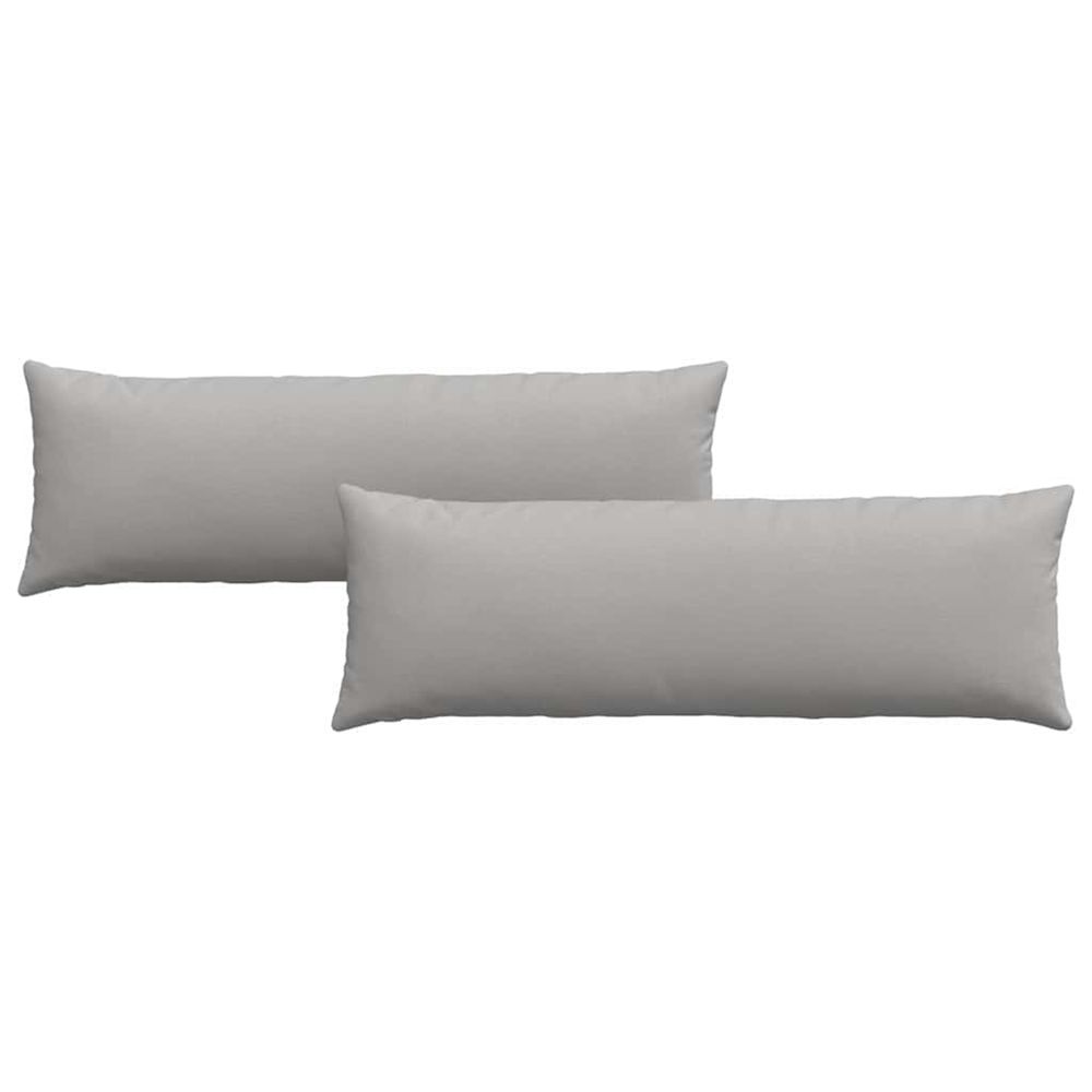 Coussins de canapé 2 pc tissu gris nuage 120 x 40 cm