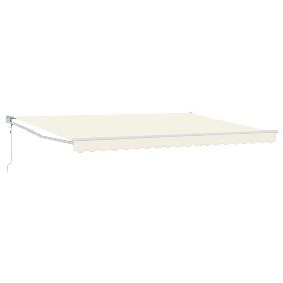 Auvent rétractable électrique crème 4 x 2 m