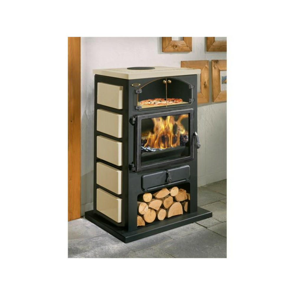 350104000338-poêle à bois chamonix xxl 12kw acier émaillé sahara godin - 350104sahara