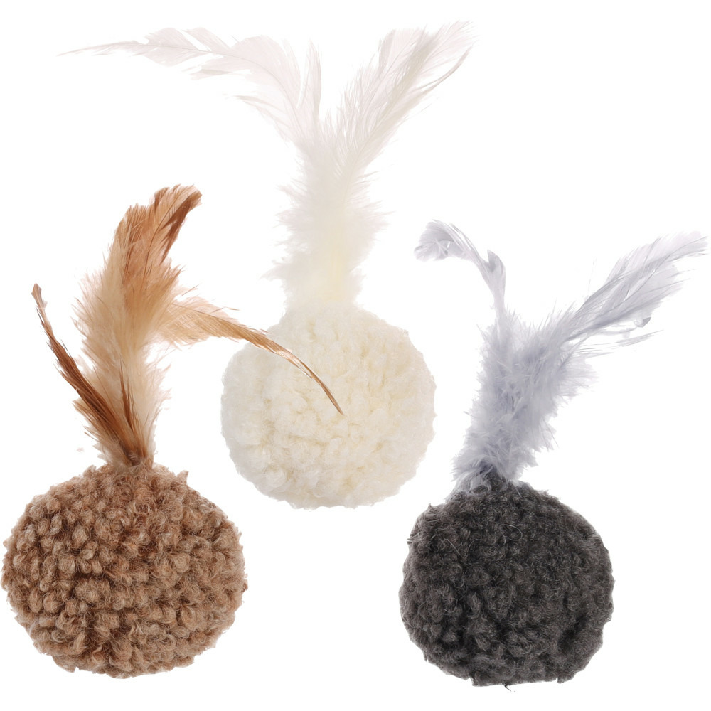 1 balle suava ø 4.5 cm jouet pour chat couleur aléatoire