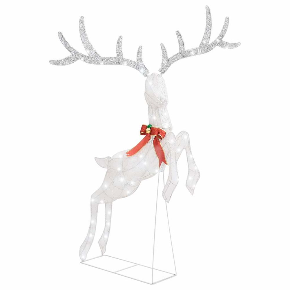 Renne volant de décoration de noël 120 led blanc froid blanc